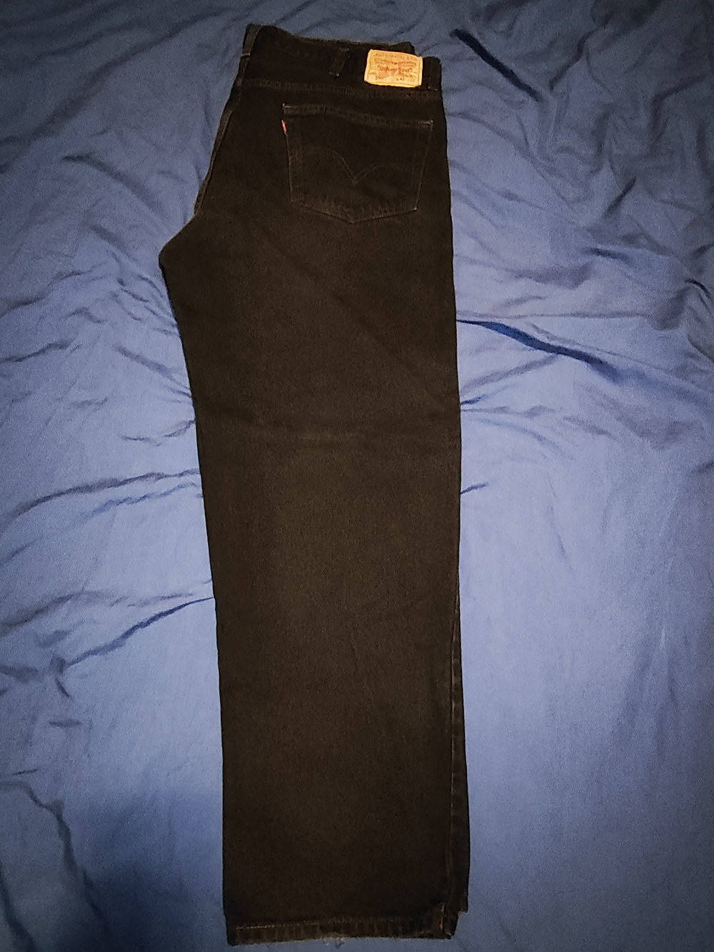 Vintage Levi's 550 Relaxed Fit Black Denim Jeans W42 L32